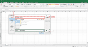 Nhập địa chỉ cần được liên kết trong Excel