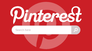 thanh tìm kiếm của Pinterest