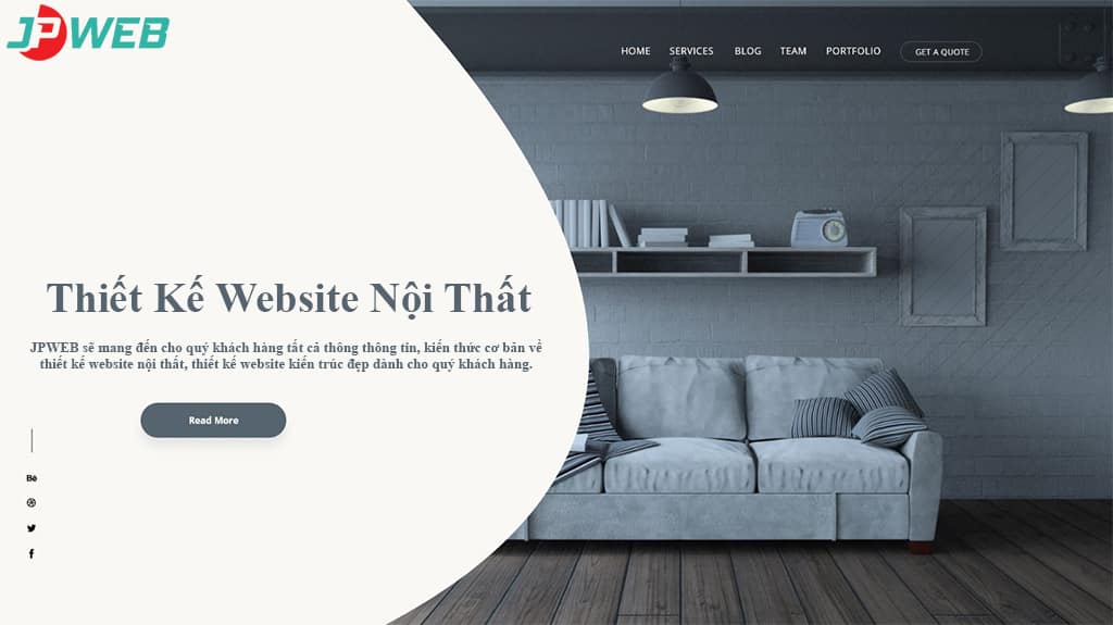 Thiết kế website nội thất tại JPWEB